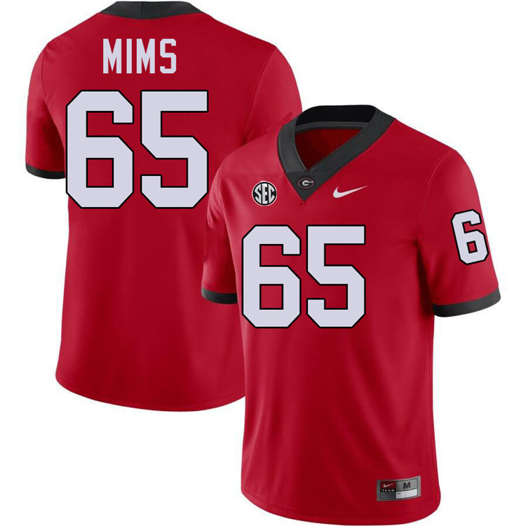 Amarius Mims Georgia Jersey,University Of Georgia Bulldogs Football Jersey,Uniforms,Gears-Red